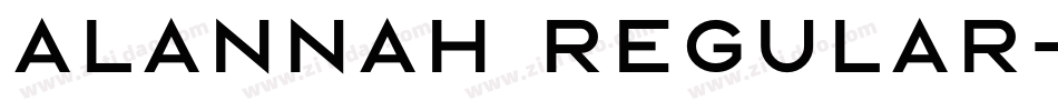Alannah Regular字体转换